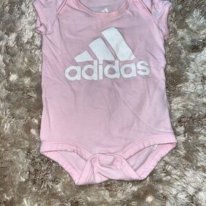 Adidas Light Pink Infant Bodysuit